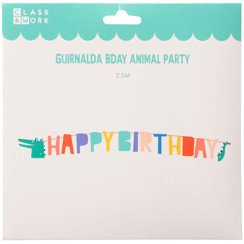 Guirnalda Cumpleaños Animal Party CLASS&WORK