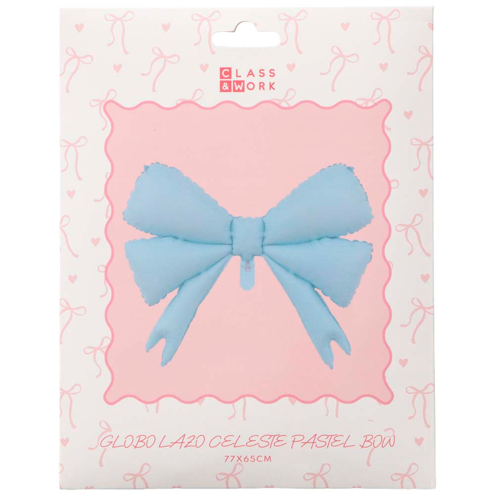 Globo Lazo Celeste Pastel Bow CLASS&WORK