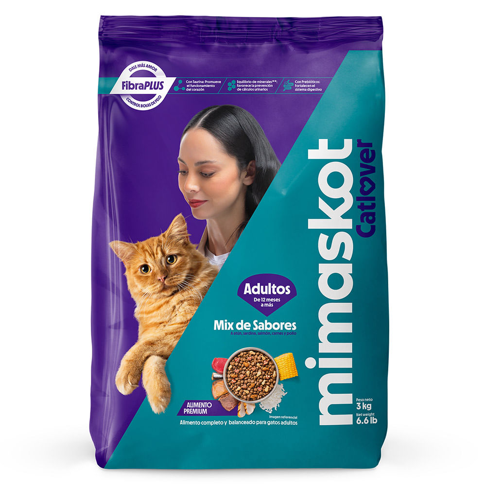 Alimento para Gato MIMASKOT Adulto Mix Sabores Bolsa 3Kg