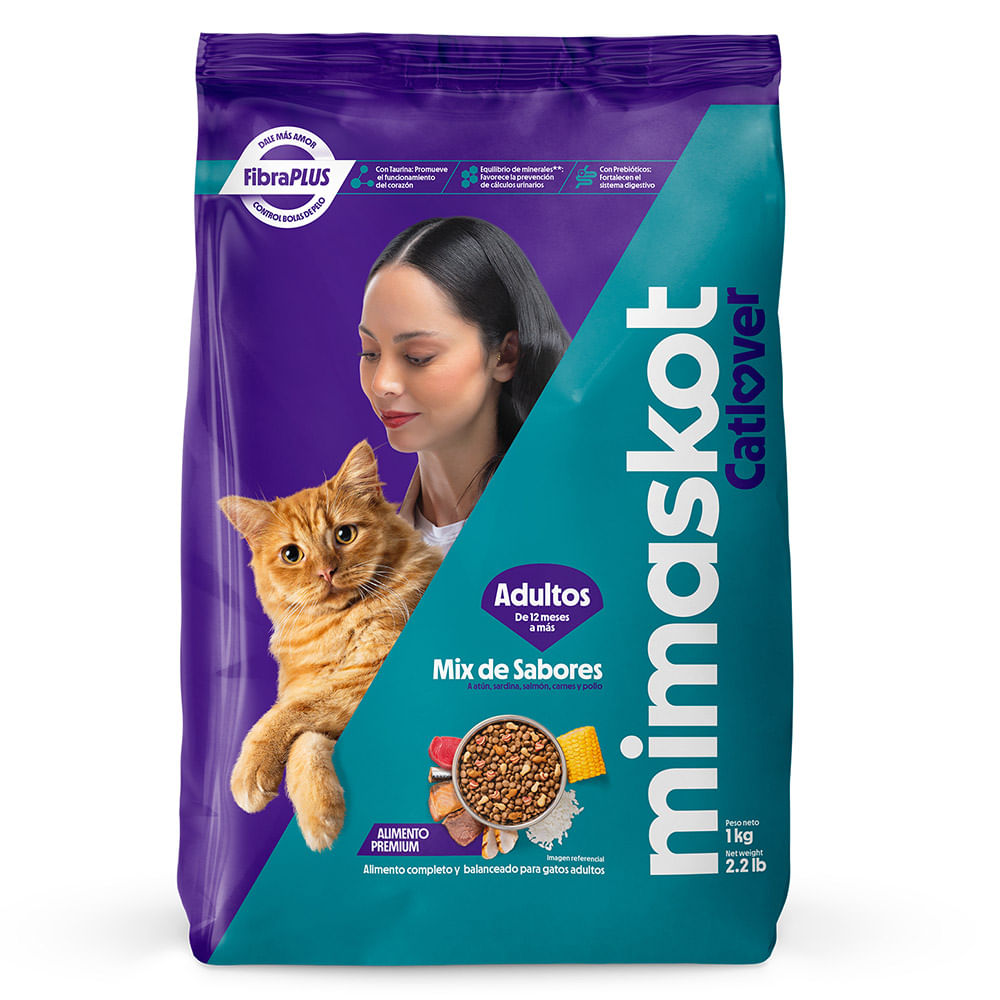 Alimento para Gato MIMASKOT Adulto Mix Sabores Bolsa 1Kg