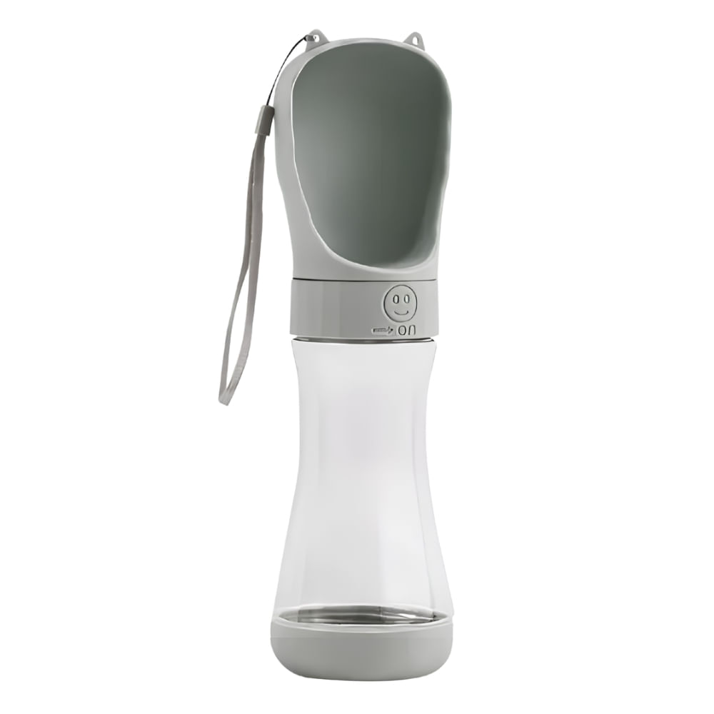 Botella Portátil Agua 350 ml Color Gris
