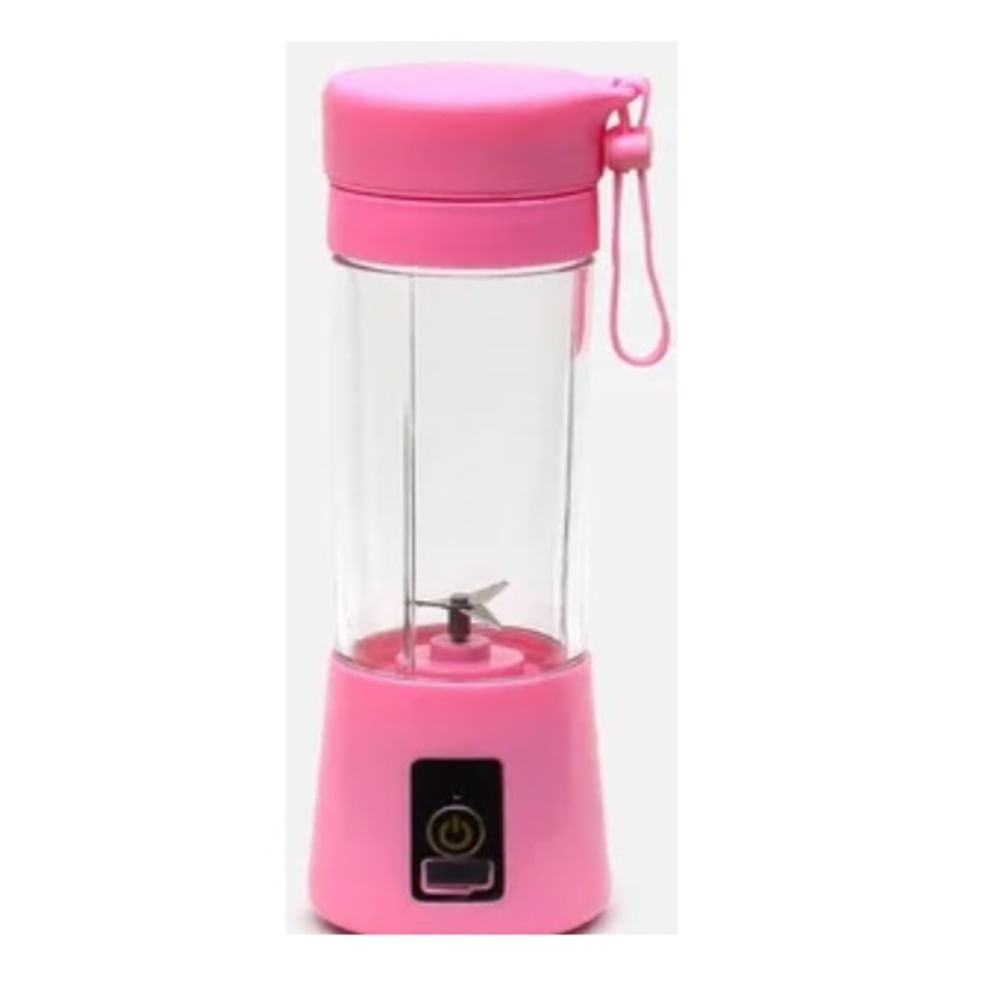 Mini Licuadora Portátil Con Usb Recargable Rosado