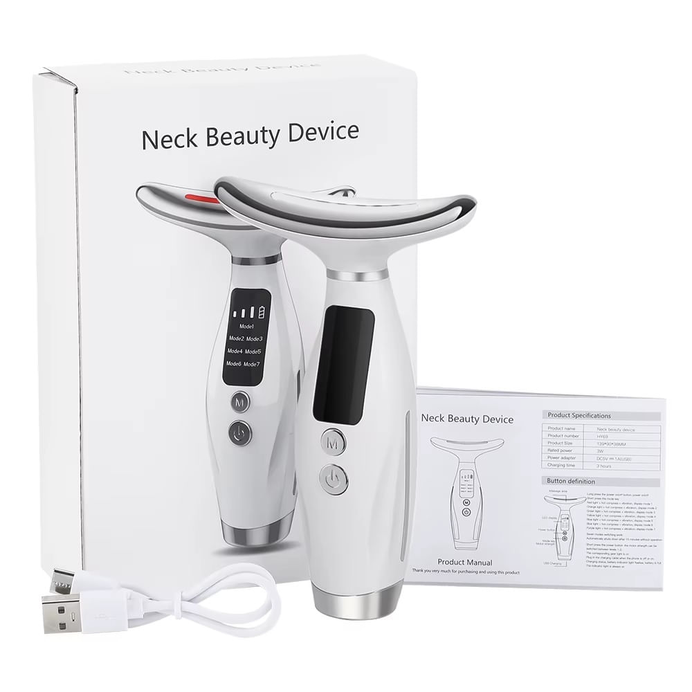 Masajeador Facial Reductor Papada Cuello Antiarrugas 7 En 1