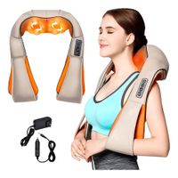Masajeador De Hombros Cuello Espalda Relajante De Calor Color Beige