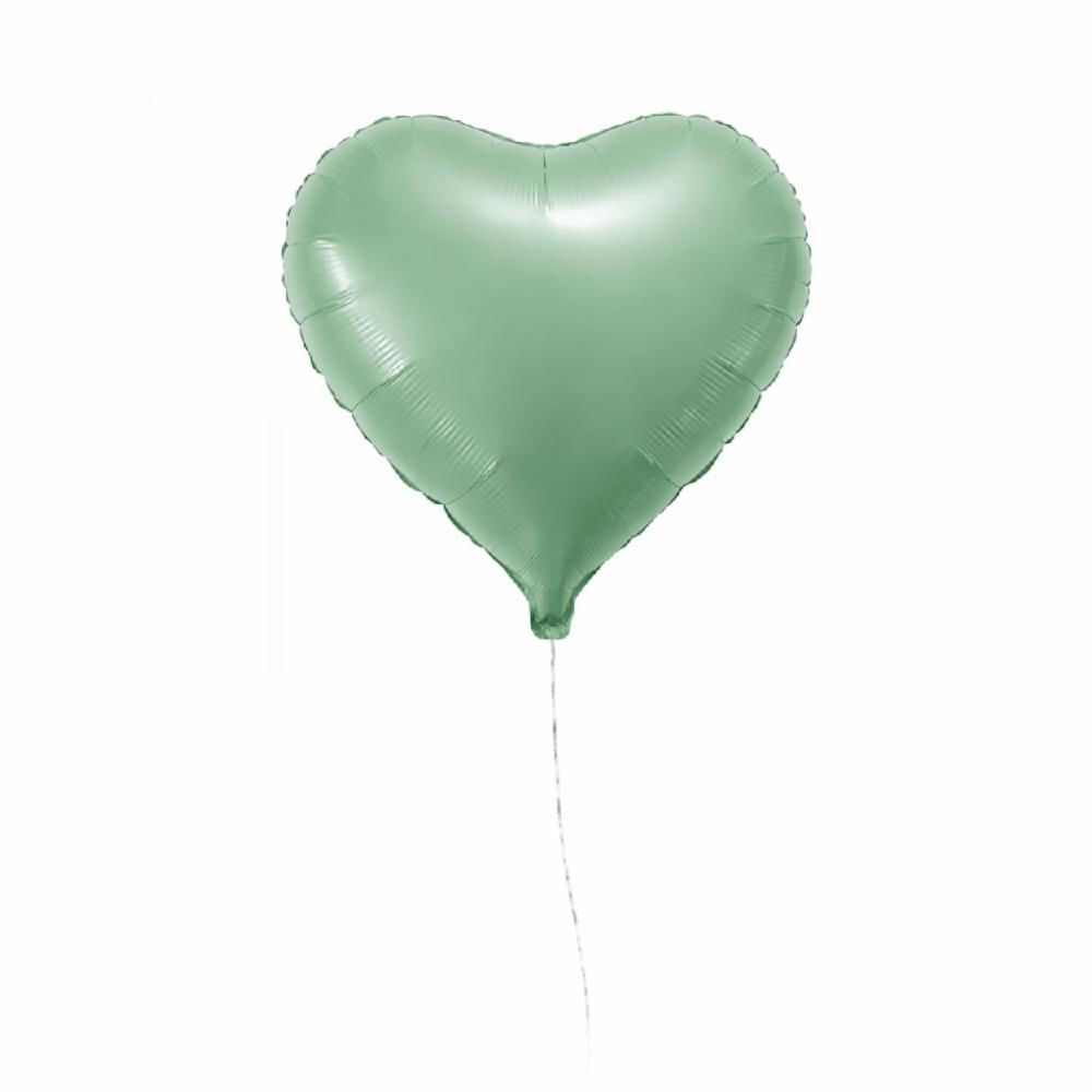 Globo verde con helio