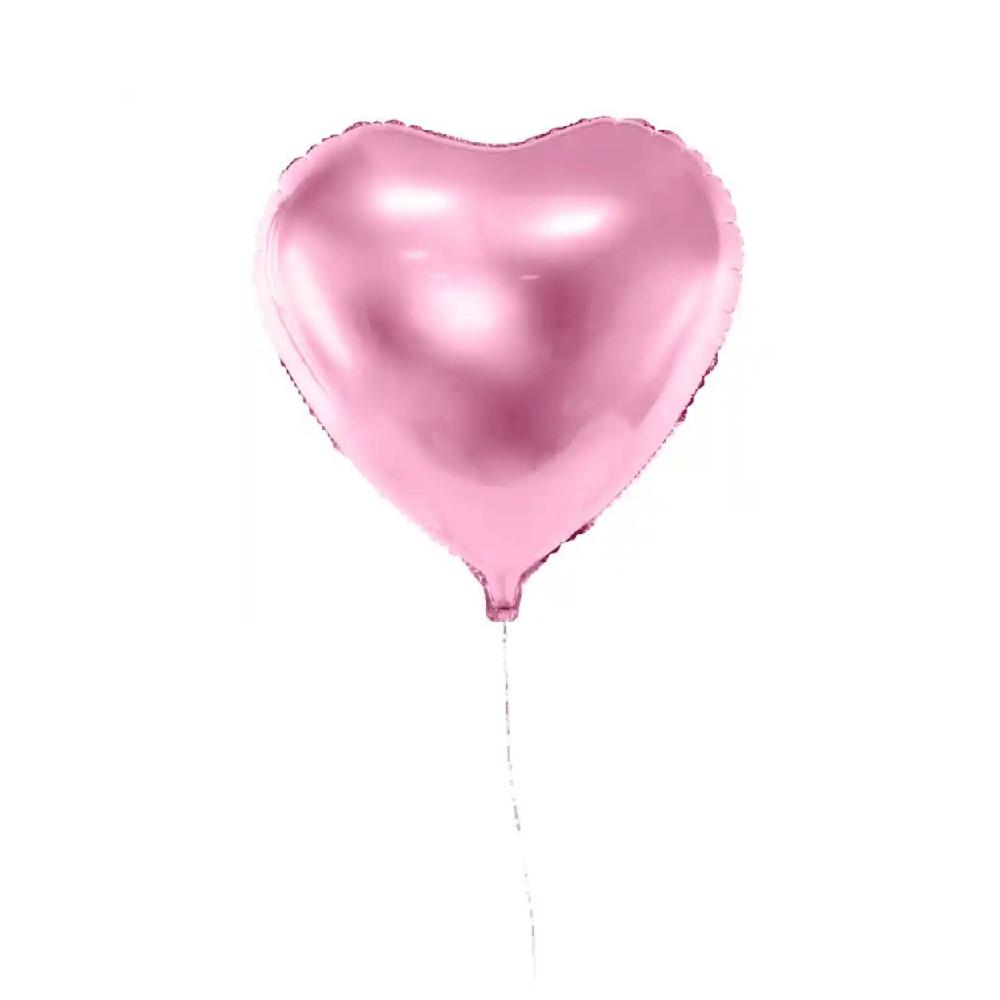 Globo Corazón Rosado con Helio