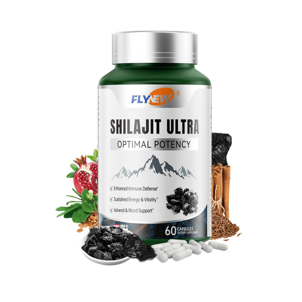 Shilajit del Himalaya Premium Energía Vitalidad y Resistencia  Con Ácido Fúlvico y LArginina
