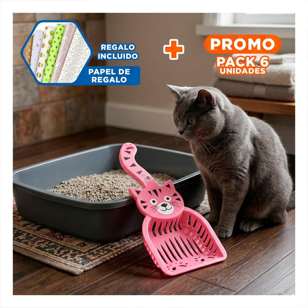 Pack6 Recipiente Cara De Gato Rosado Para Jardin Y Hogar Decoracion Festiva Y+Papel Regalo