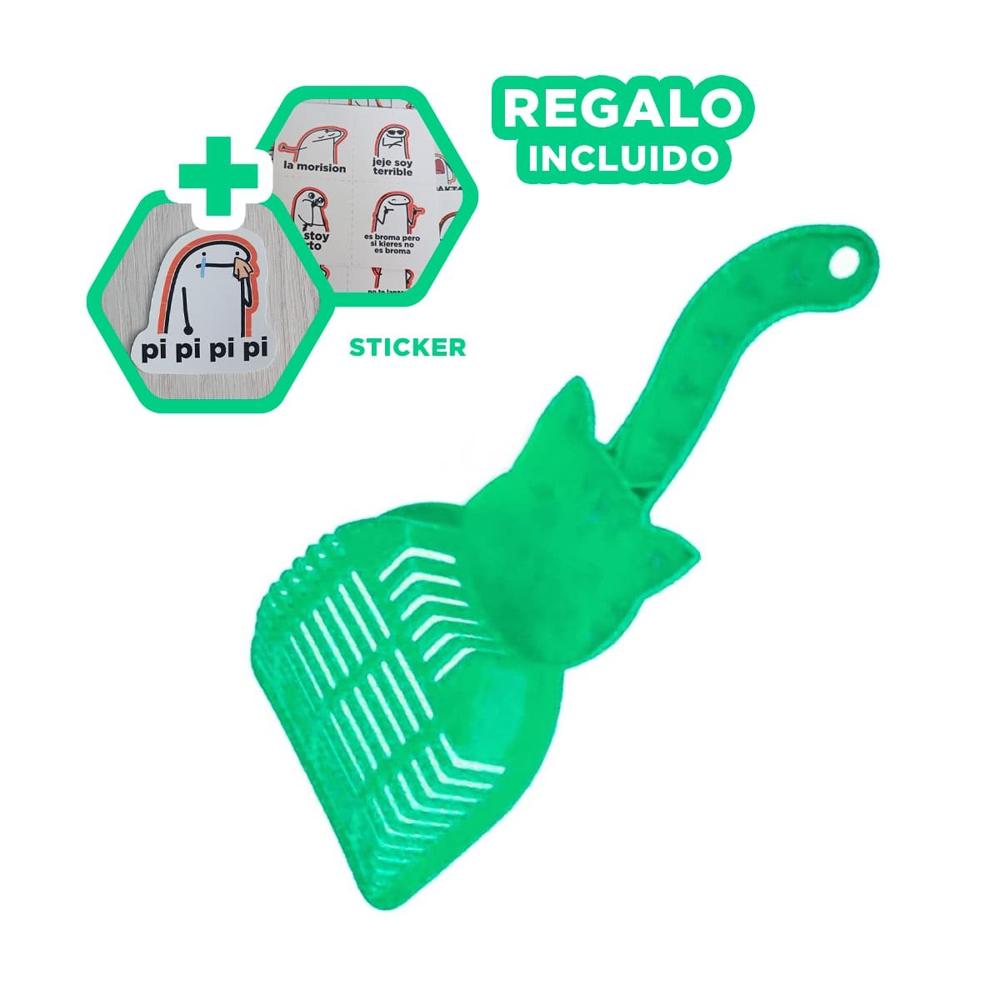 Implemento Cara De Gato Verde Para Jardin Y Decoracion Hogar Casa Y+Regalo Sticker