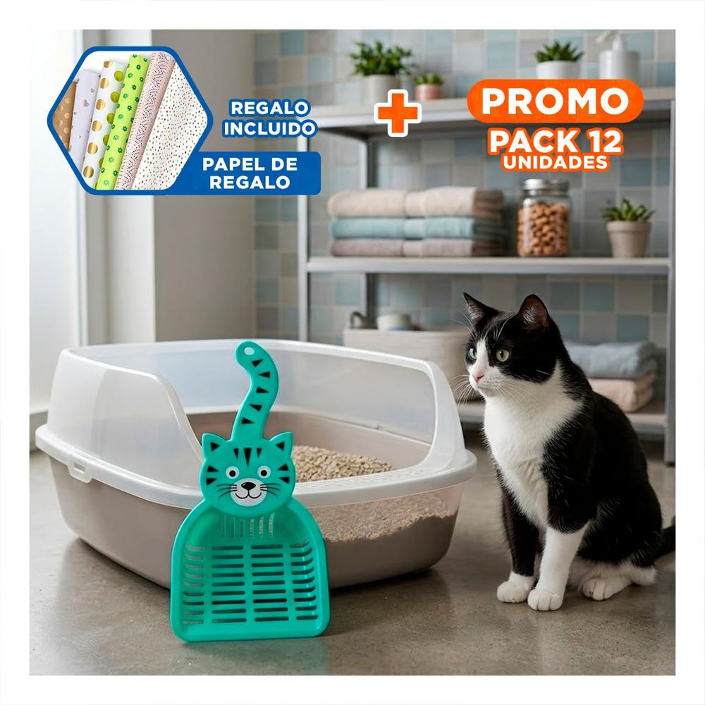 Pack12 Paleta Cara De Gato Verde Para Jardin Y Decoracion Navidad Casa Y+Papel Regalo