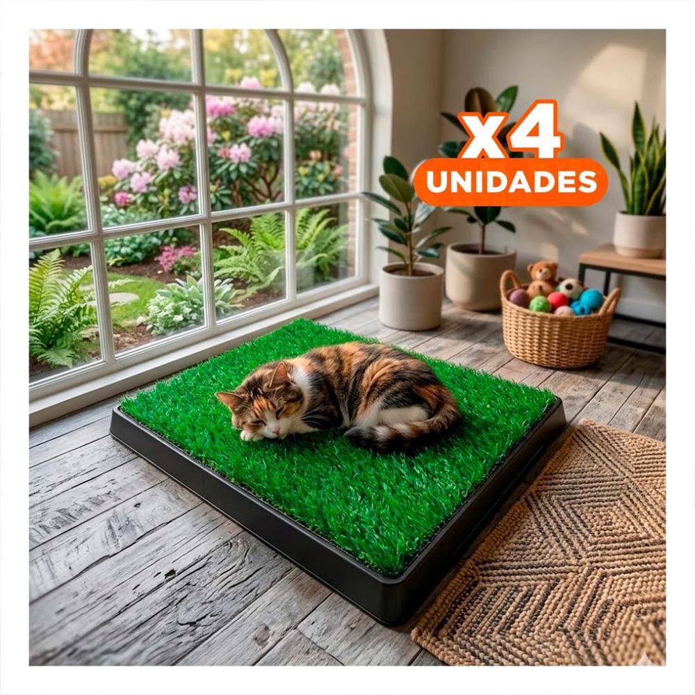 Pack4 Alternativa Sanitaria para Perros Grande Negro Funcional para Casa