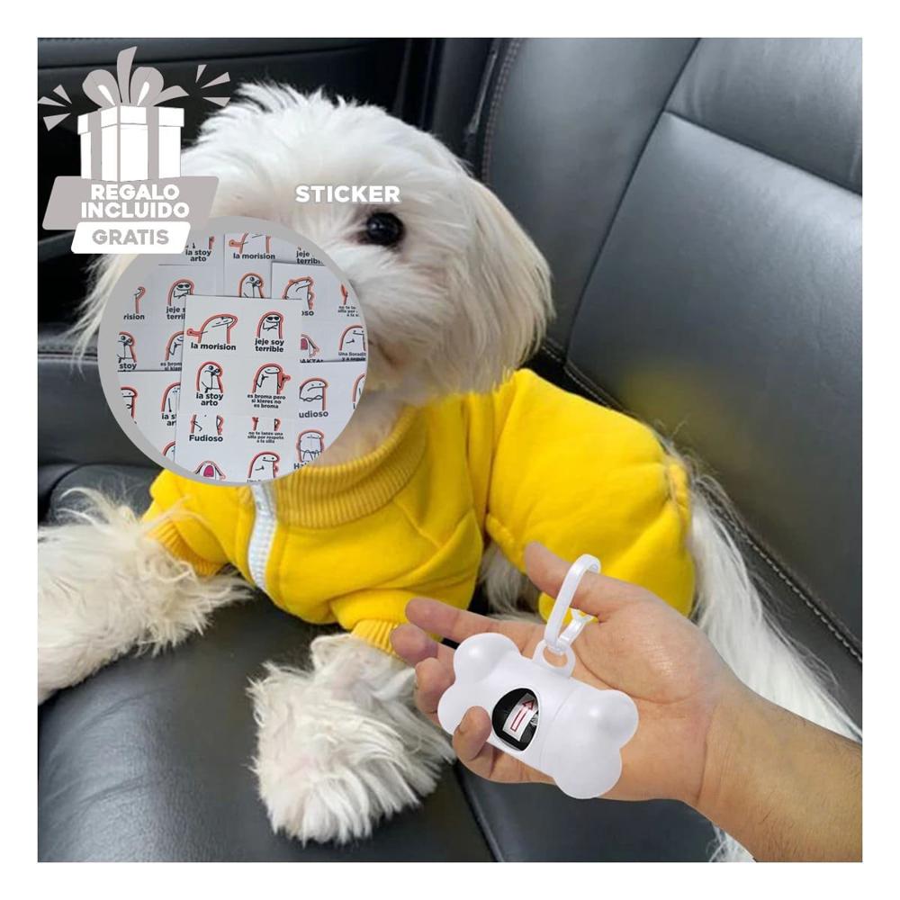 Dispensador de Bolsas Blanco para Paseos con Mascota Diseno Compacto Y+Regalo Sticker
