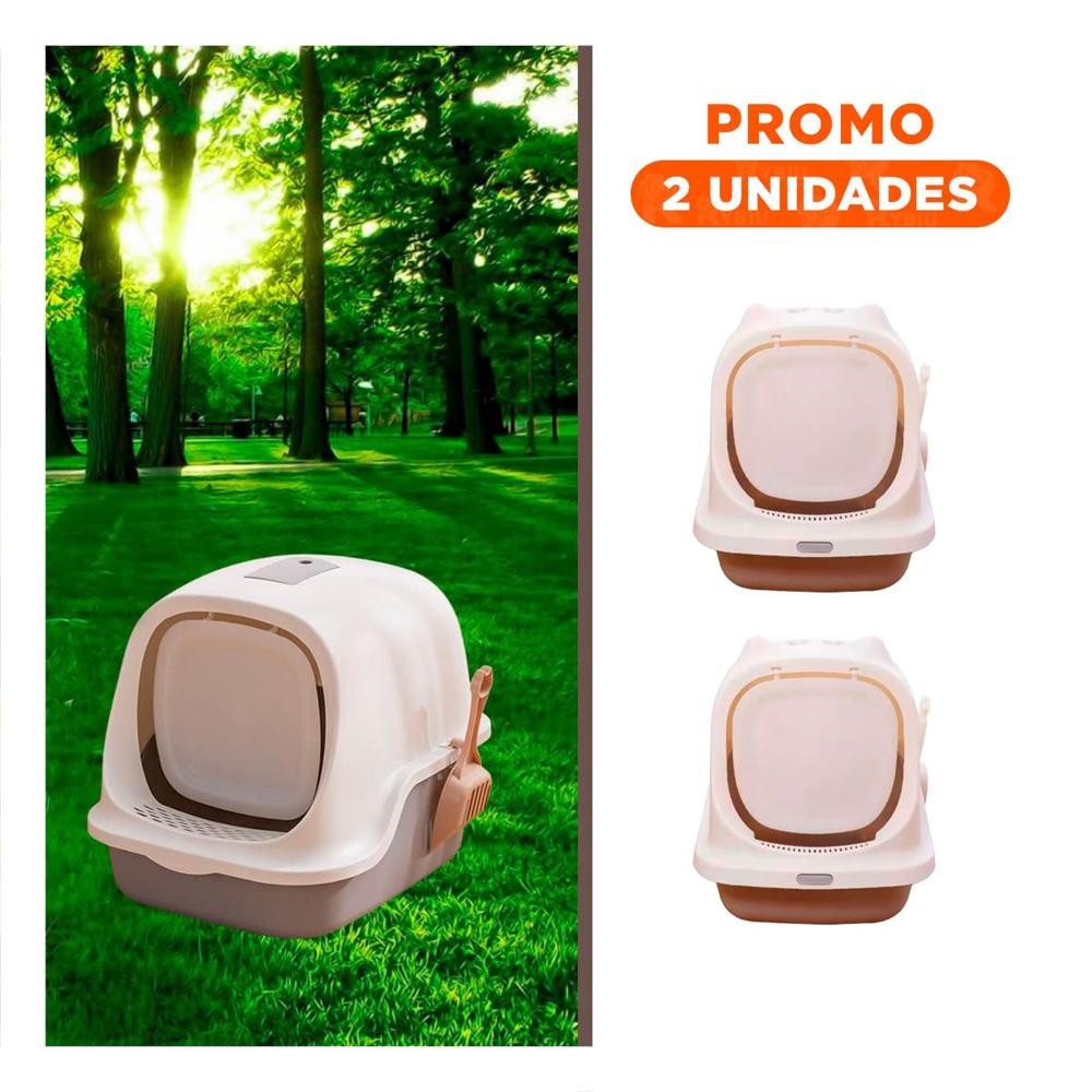 Pack2 Edicion Higienica Cerrada con Orejitas de Gato Marron para Hogar