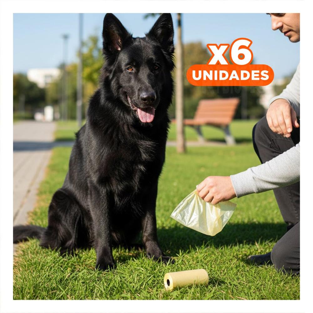 Pack6 Kit para Bolsas Pet Amarillo para Mascotas y Uso Diario Y+Regalo Sticker