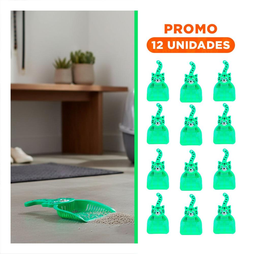 Pack12 Herramienta Cara De Gato Verde Para Jardin Y Decoracion Festivo Hogar Y+Regalo Sticker