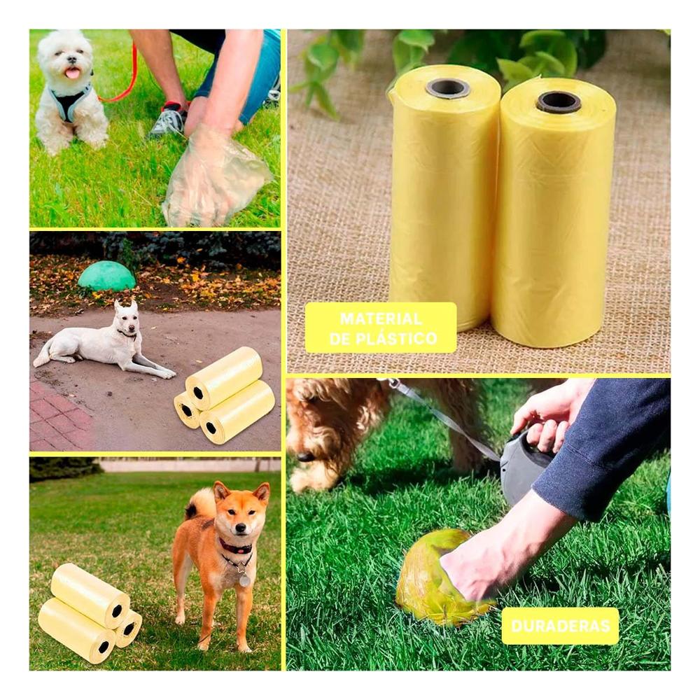 Recambios de Bolsas Pet Amarillo Resistentes y Faciles de Usar Y+Post It