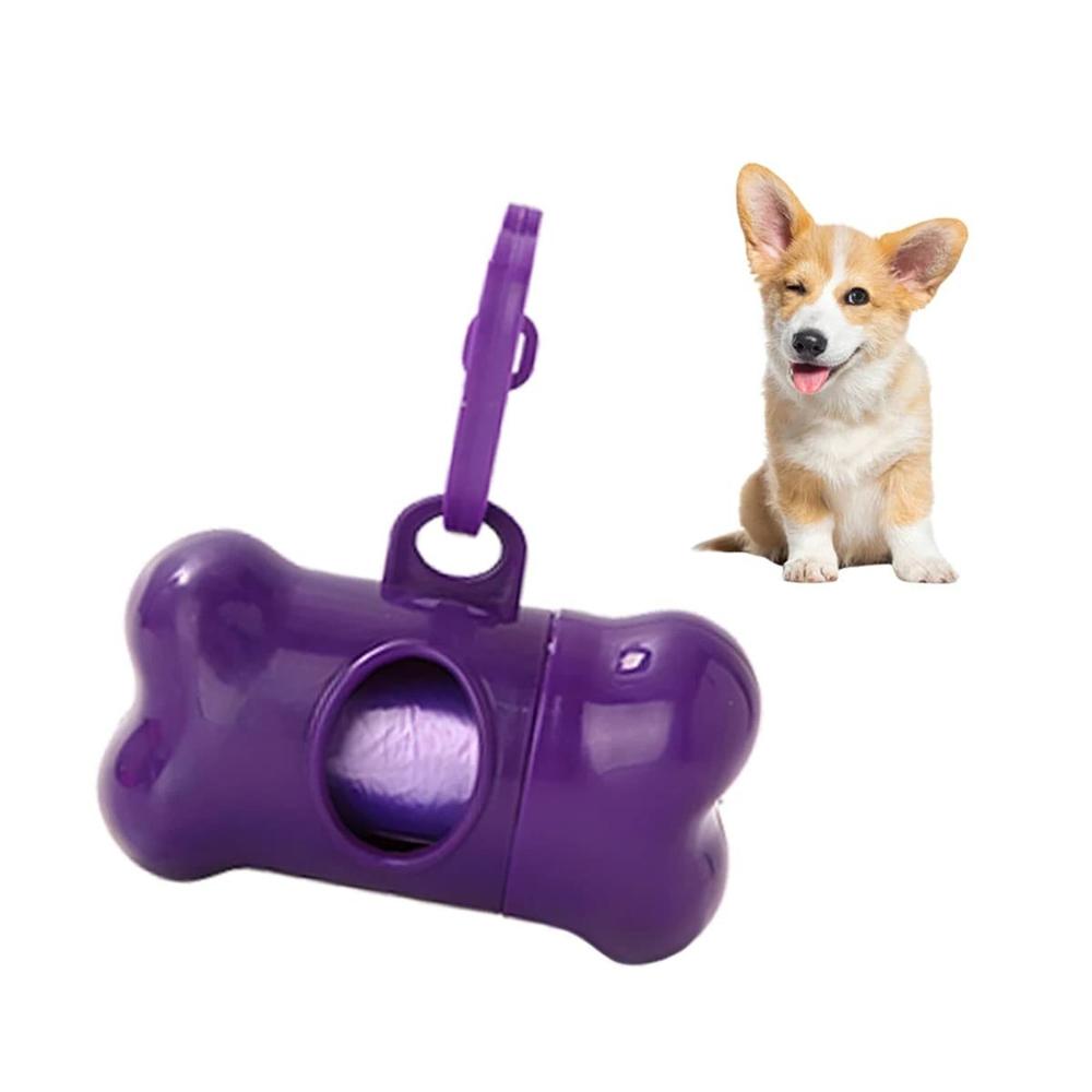 Accesorio Higienico para Mascotas Morado con Forma de Hueso Ligero Y+Papel Regalo