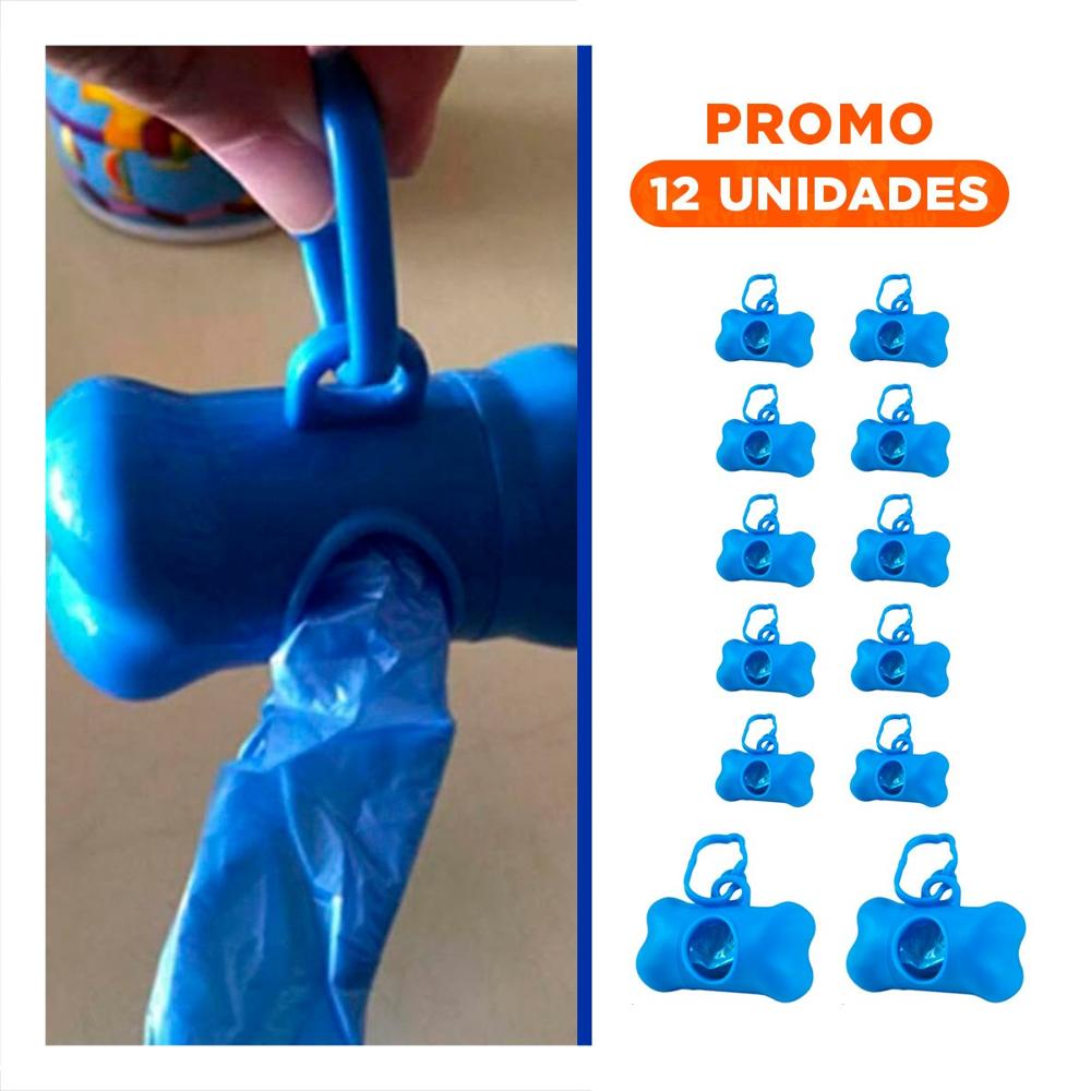 Pack12 Linea Practica con Bolsa de Desecho y Protector Tipo Hueso Azul Y+Regalo Sticker