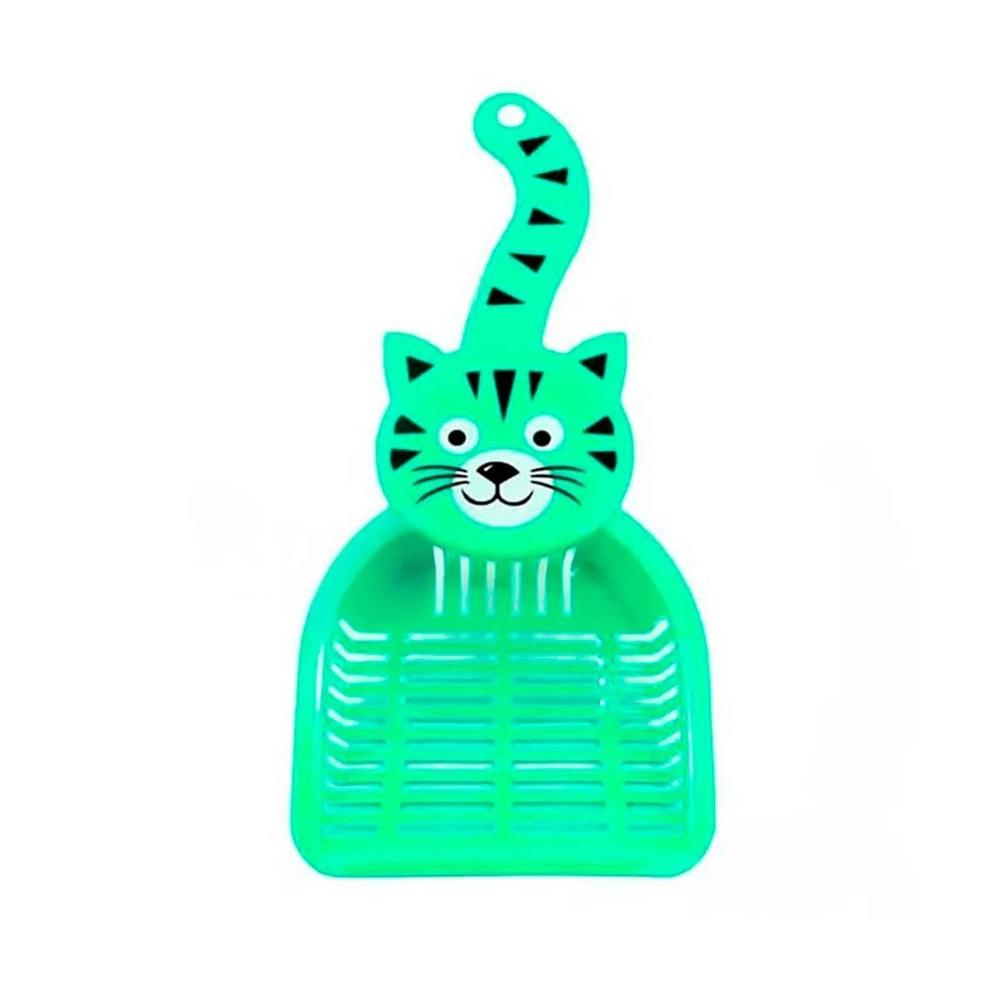 Utensilio Cara De Gato Verde Para Jardin Y Decoracion Festivo Hogar Y+Papel Regalo