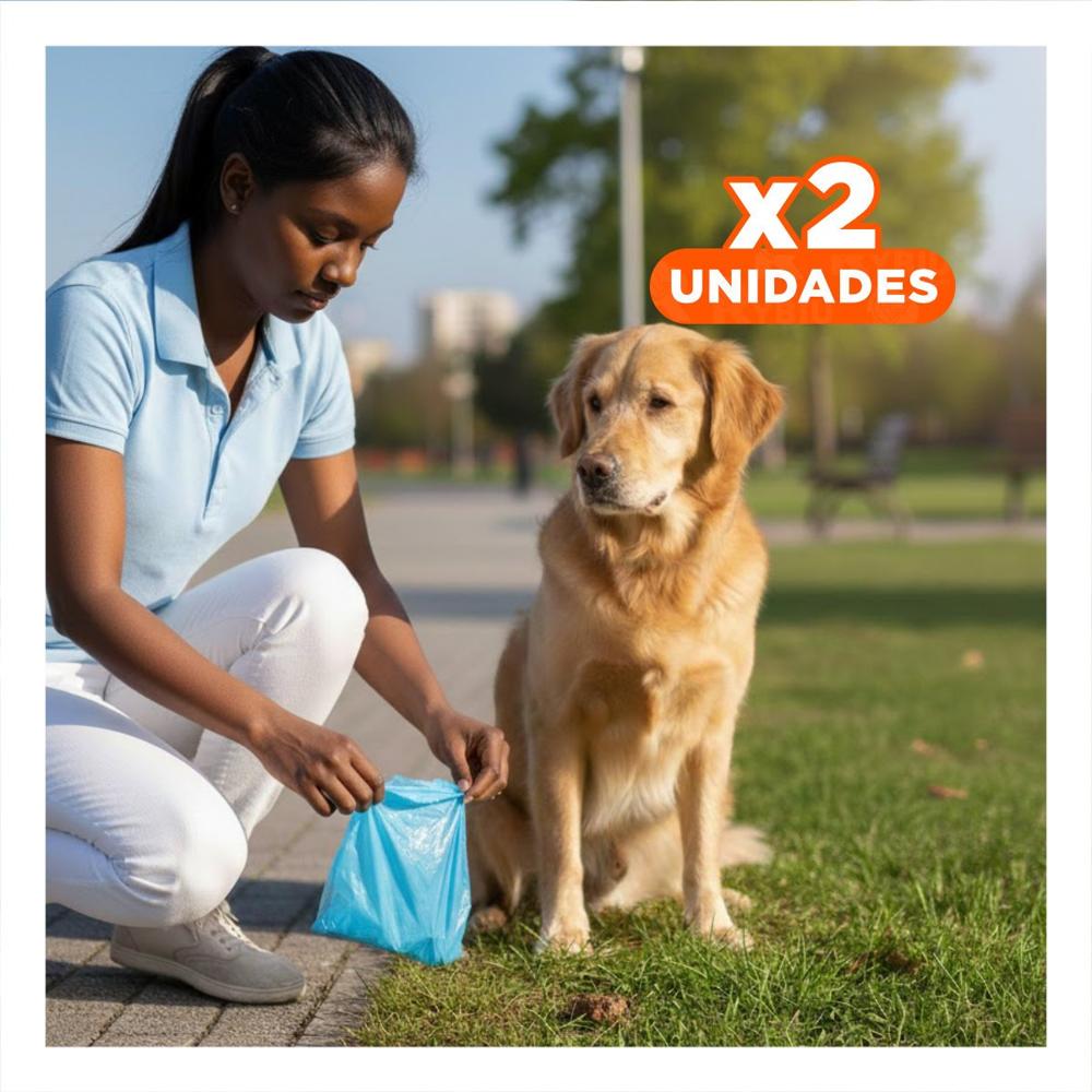 Pack2 Recambios de Bolsas para Desechos Pet Azul para Mascotas y Hogar Y+Regalo Sticker