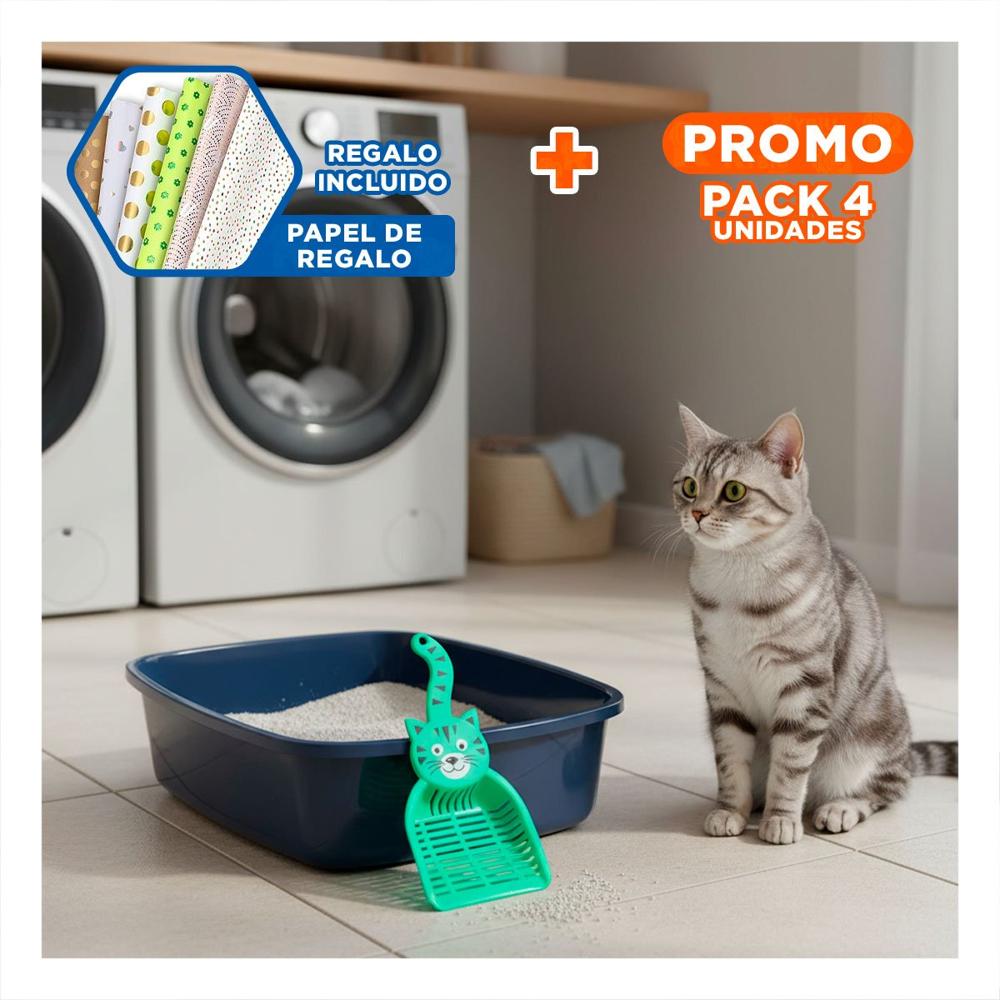 Pack4 Utensilio Cara De Gato Verde Para Jardin Y Decoracion Navidad Casa Y+Papel Regalo