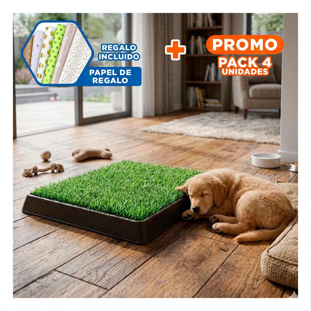 Pack4 Espacio Practico para Perros Grande Negro Resistente para Interior Y+Papel Regalo