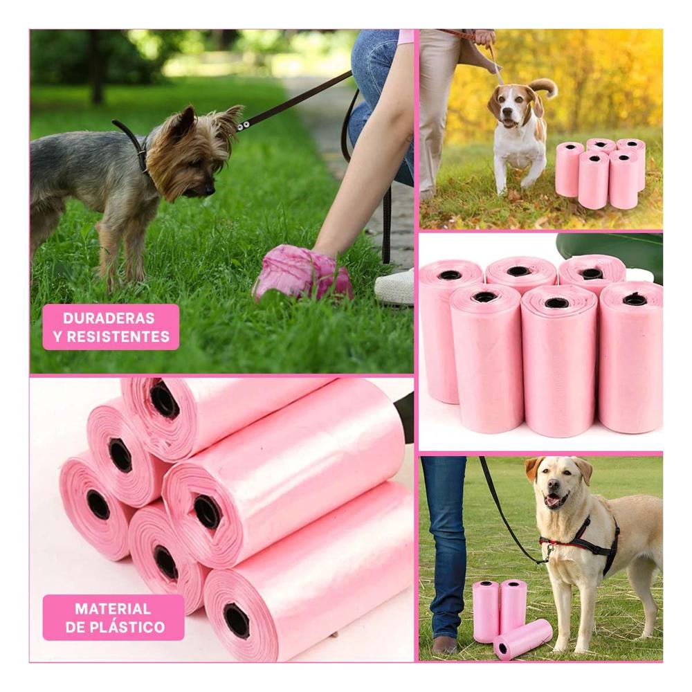 Pack de Bolsas Pet Rosado Resistentes y Funcionales Y+Post It