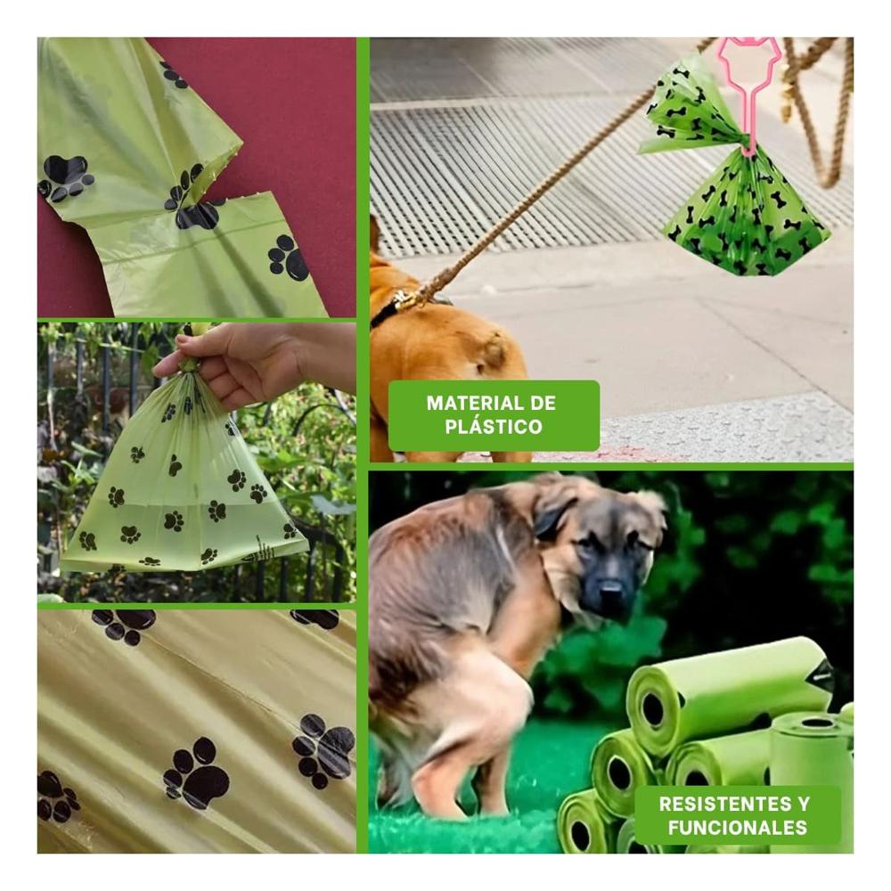 Organizador de Bolsa Biodegradable Verde para Mascota Y+Post It
