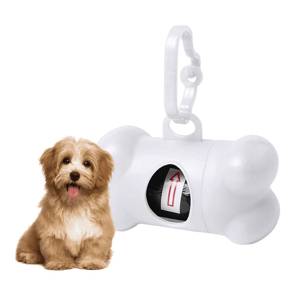 Accesorio Higienico para Mascotas Blanco con Forma de Hueso Ligero Y+Papel Regalo