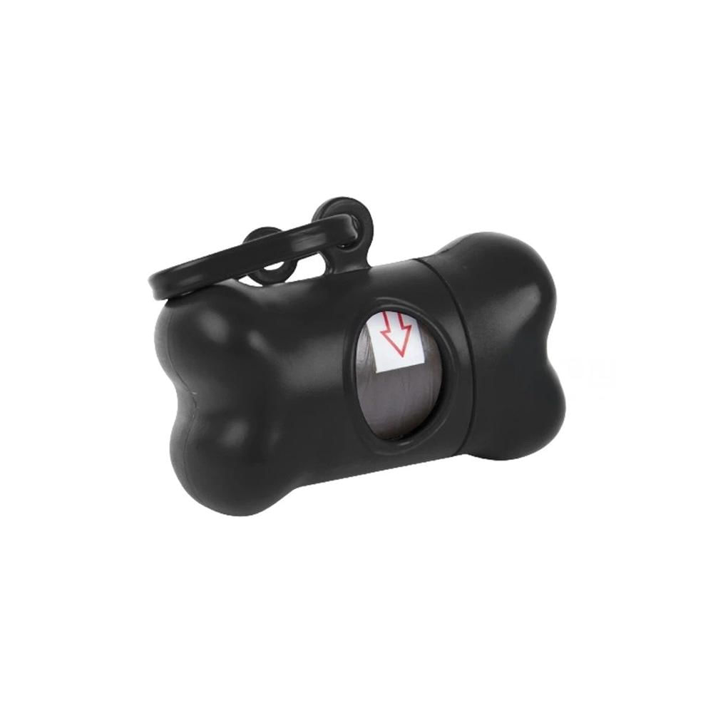 Set Practico con Bolsa de Desecho y Protector Tipo Hueso Negro para Paseo Diario Y+Papel Regalo
