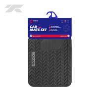 Piso Sparco Pvc Para Auto Camioneta Negro Universal