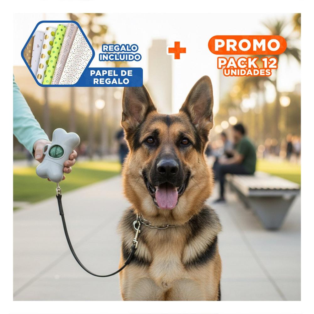 Pack12 Dispensador Gris con Clip Integrado para Paseos al Aire Libre Y+Papel Regalo