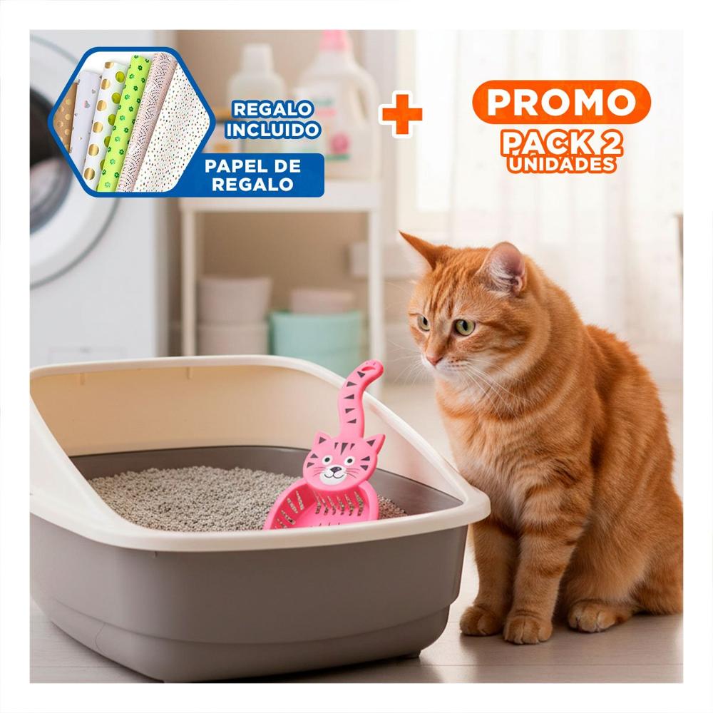 Pack2 Cubeta Cara De Gato Rosado Para Hogar Y Jardin Casa Festivo Y+Papel Regalo