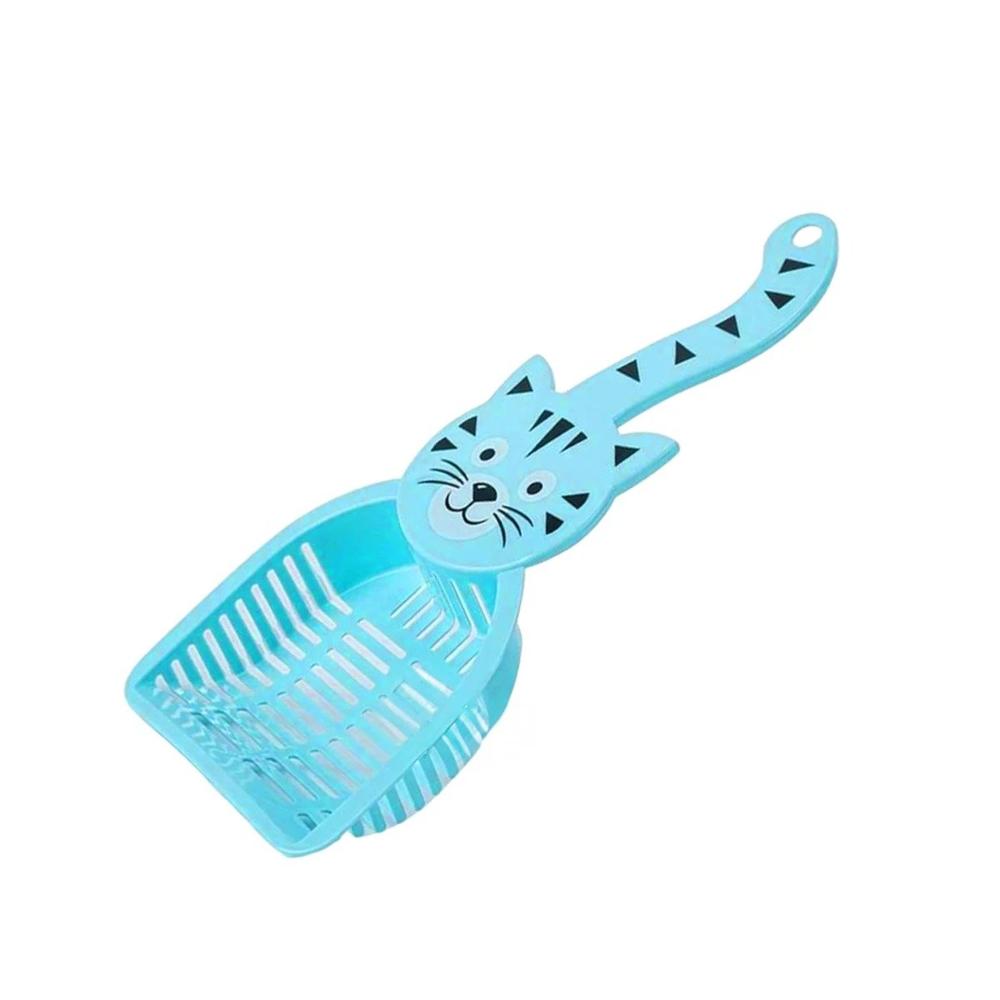 Espatula Resistente Cara De Gato Azul Para Jardin Y Hogar Festivo Y+Papel Regalo