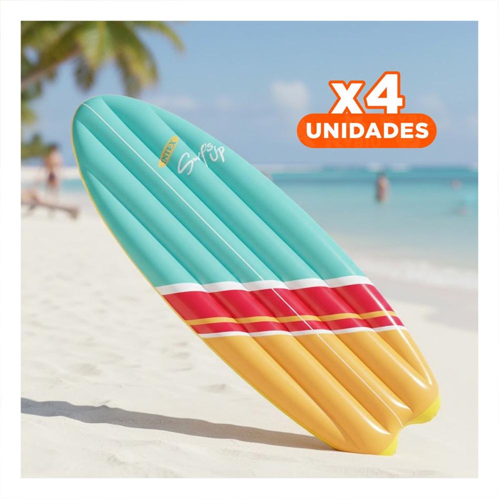 Pack4 Plancha Inflable Intex Celeste Anaranja | plazaVea - plazaVea