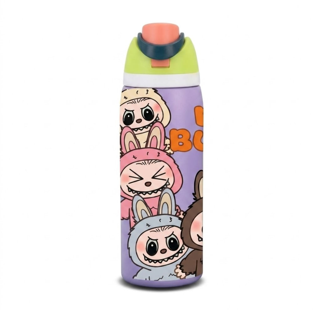 Tomatodo Termo Owala Lila con Verde 940ml Diseño Labubu