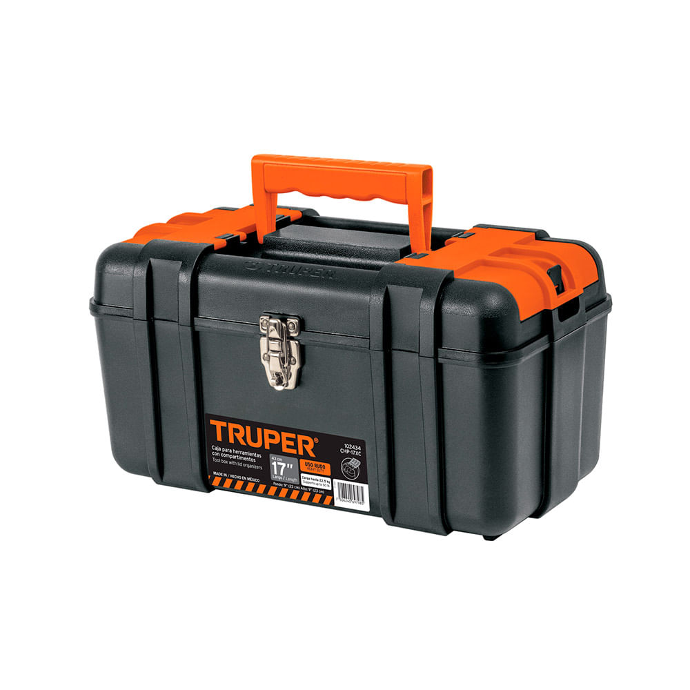 Caja de Herramientas Truper 17 Pulgadas con Charola Extraíble
