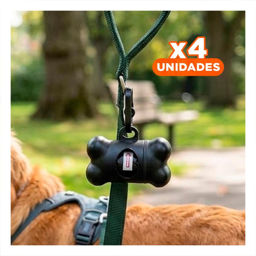 Pack4 Sistema Compacto con Bolsa de Desecho y Protector Tipo Hueso Negro