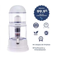Filtro Purificador de Agua Bidón purificador Nuwa 14 Litros - Blanco