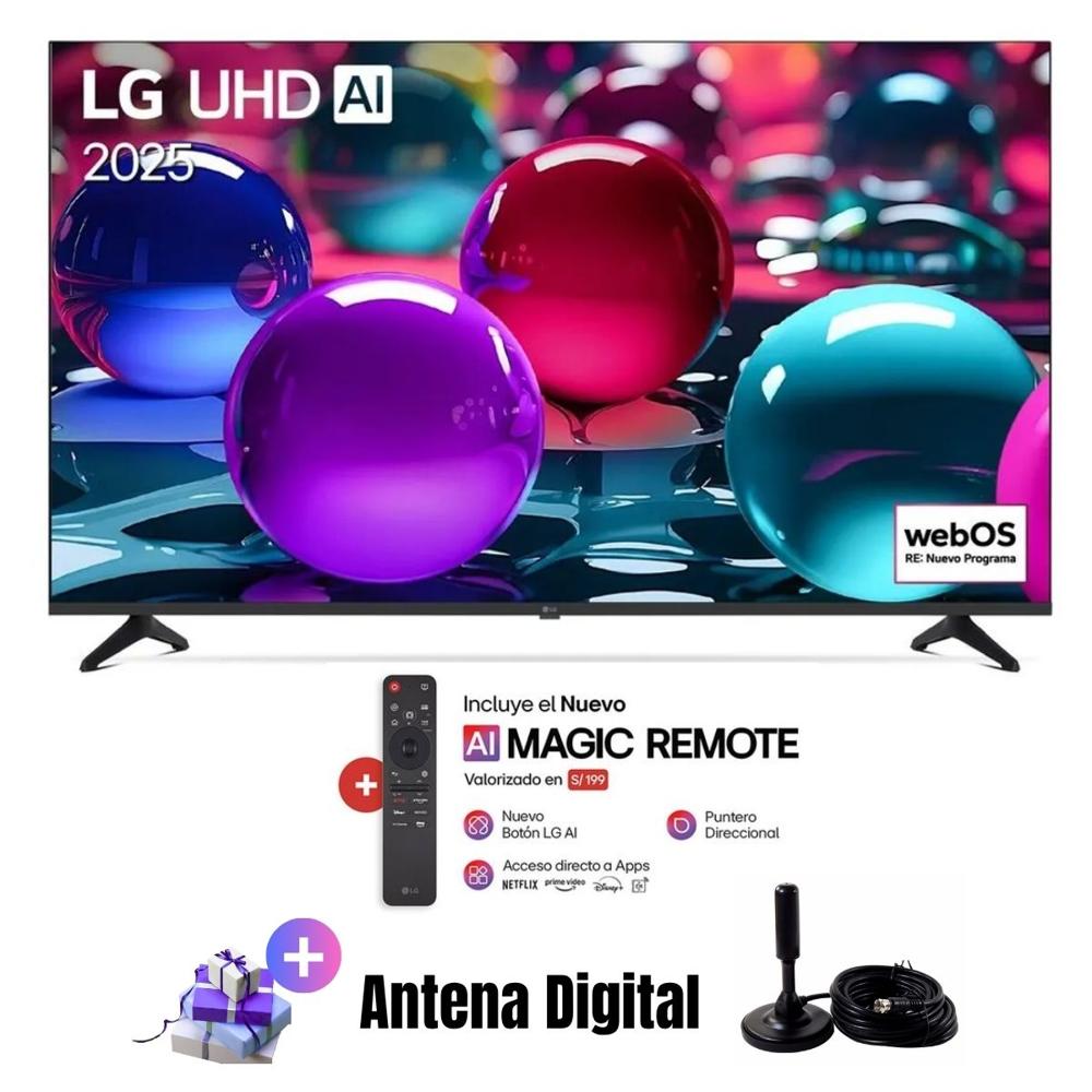 Televisor LG 55'' UHD 4K ThinQ AI 55UA7300PSB 2025 - ANT - MAGIC