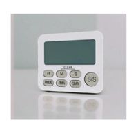 Temporizador Digital Color Blanco Con Boton x 2 und