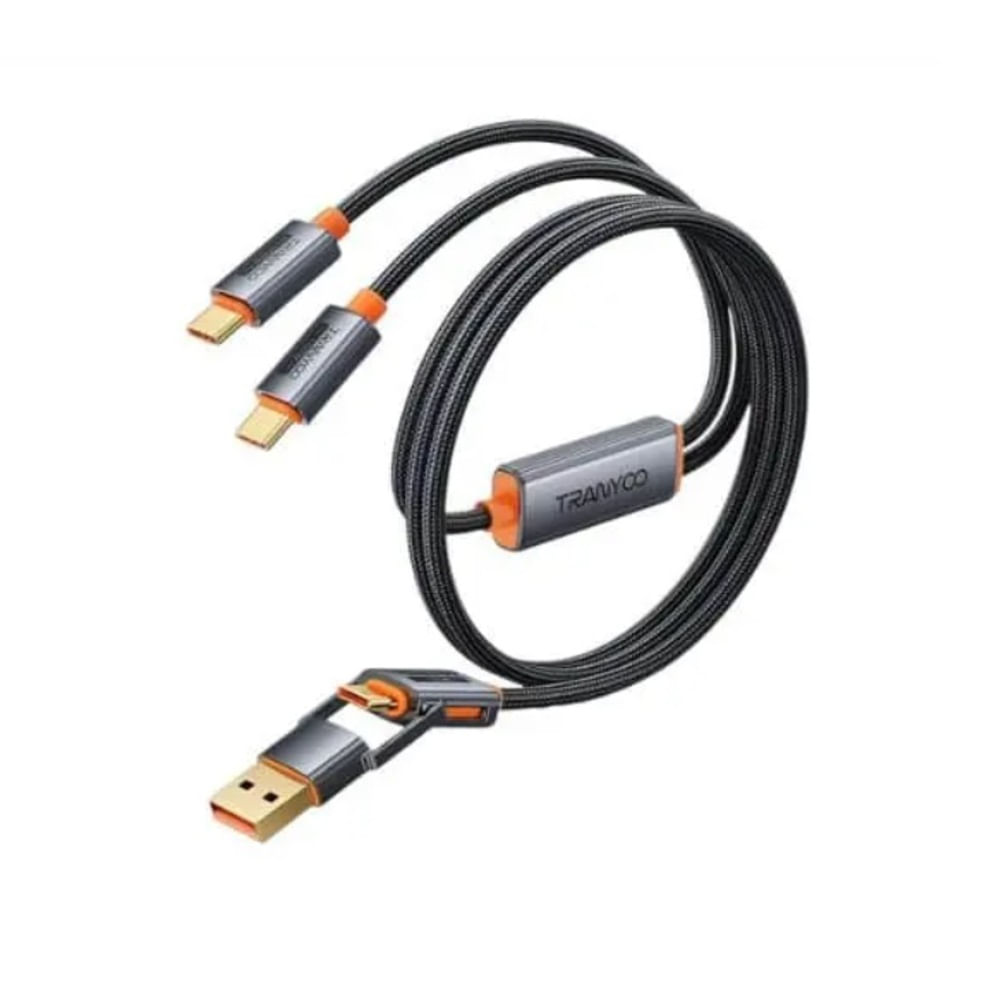 Cable De Carga 4 En 1 Usb Tipo-C Pd Mallado Tranyoo
