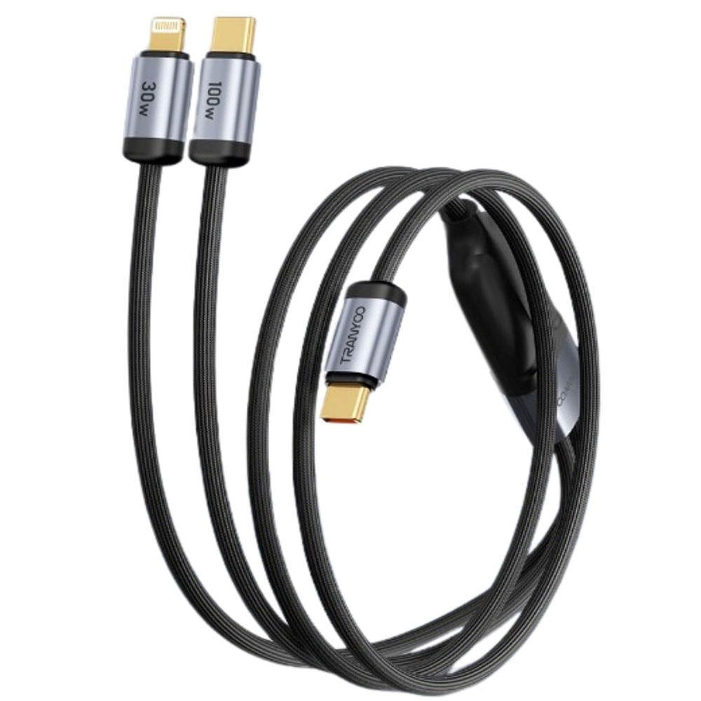 Cable Tranyoo Usb Tipo-C A Lightning - T-Xs8 Negro
