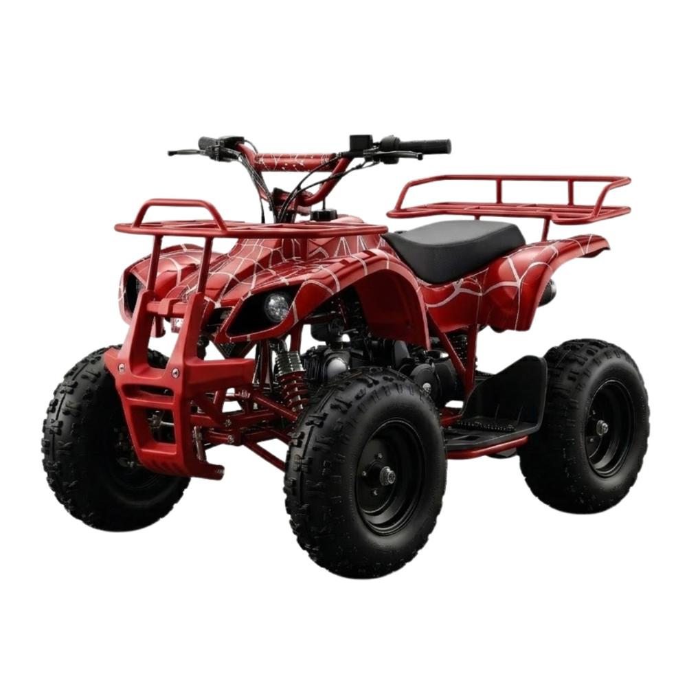 Cuatrimoto 49cc para Niños y Niñas a Gasolina Recreativo Diseño SpiderMan Rojo