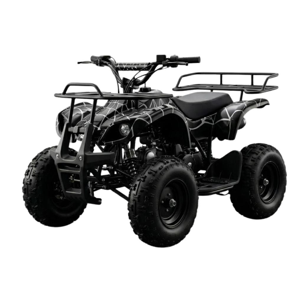 Cuatrimoto 49cc para Niños y Niñas a Gasolina Recreativo Diseño SpiderMan Negro
