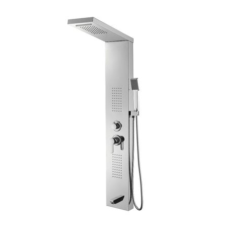 Columna de ducha Inoxidable Sensation Silver 125x21cm Orange