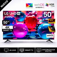 Televisor Lg 50 Pulg Ultra HD 4K AI ThinQ 50UA7300 Modelo 2025- Negro