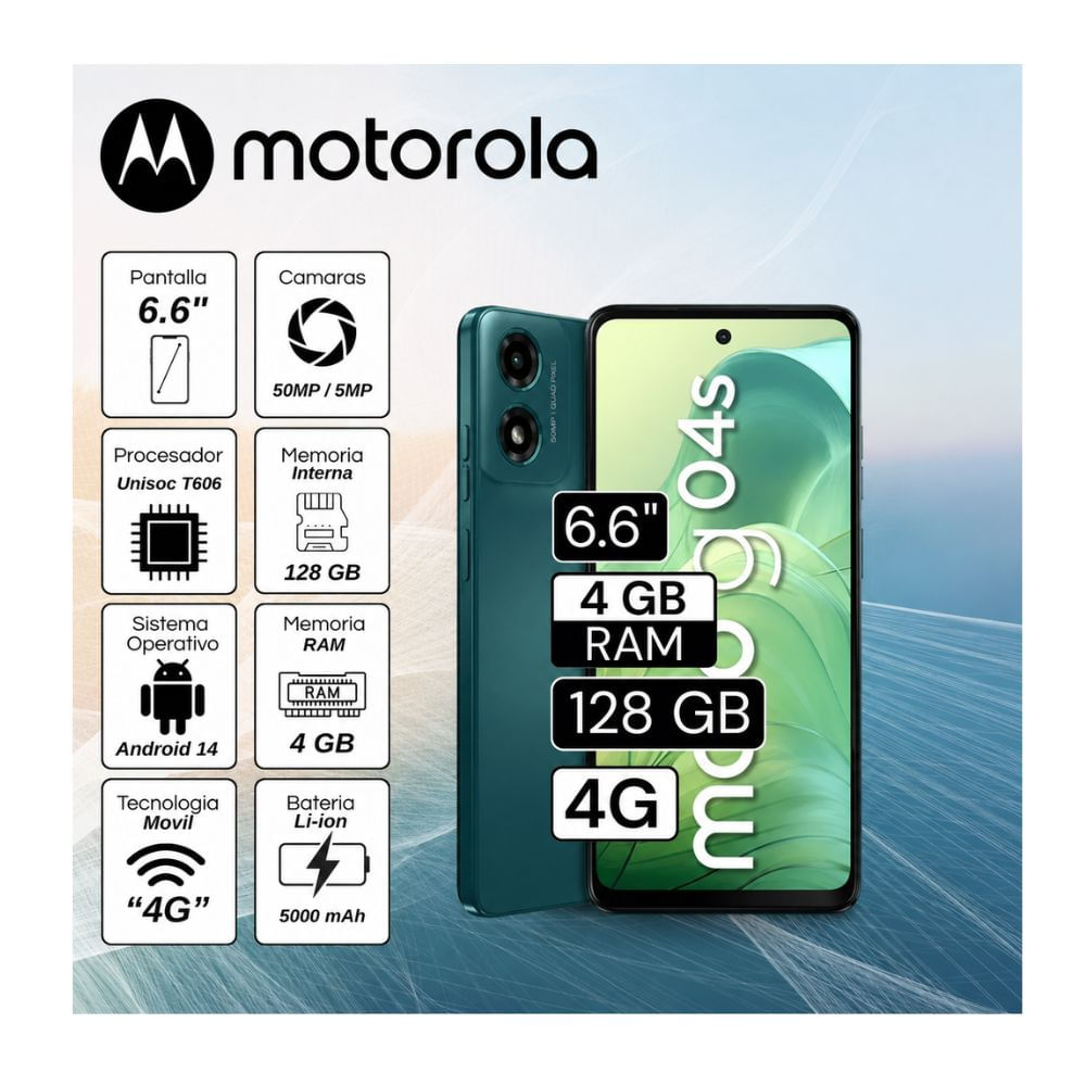 CELULAR  MOTOROLA G04S 4gb 128 GB
