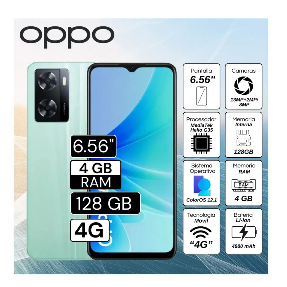 CELULAR Oppo A57  4GB RAM 128GB VERDE