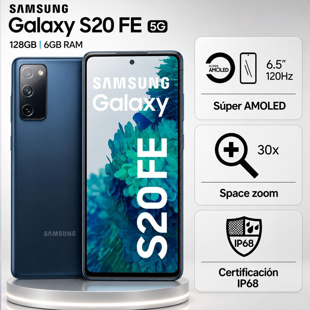 Celular Samsung Galaxy S20 FE 128GB 6GB Azul